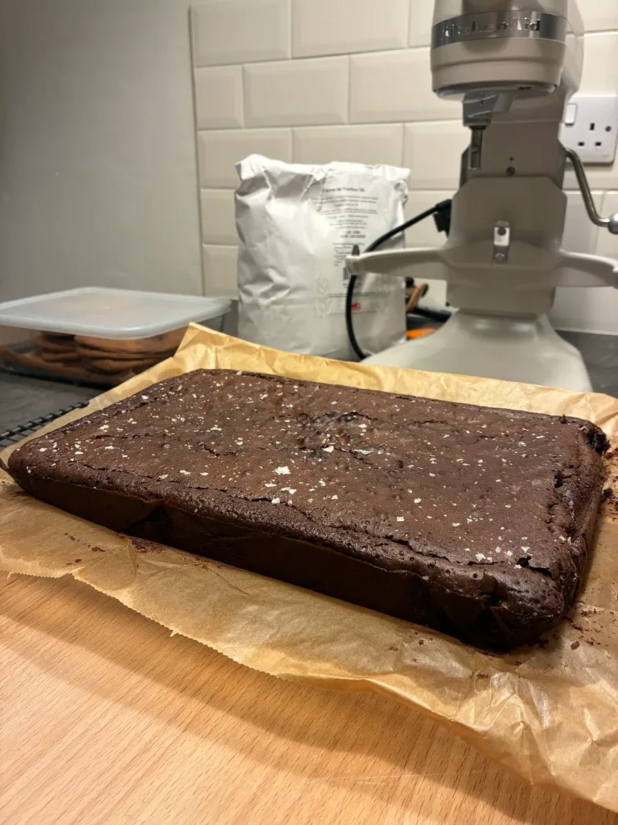 Brownies cooling
