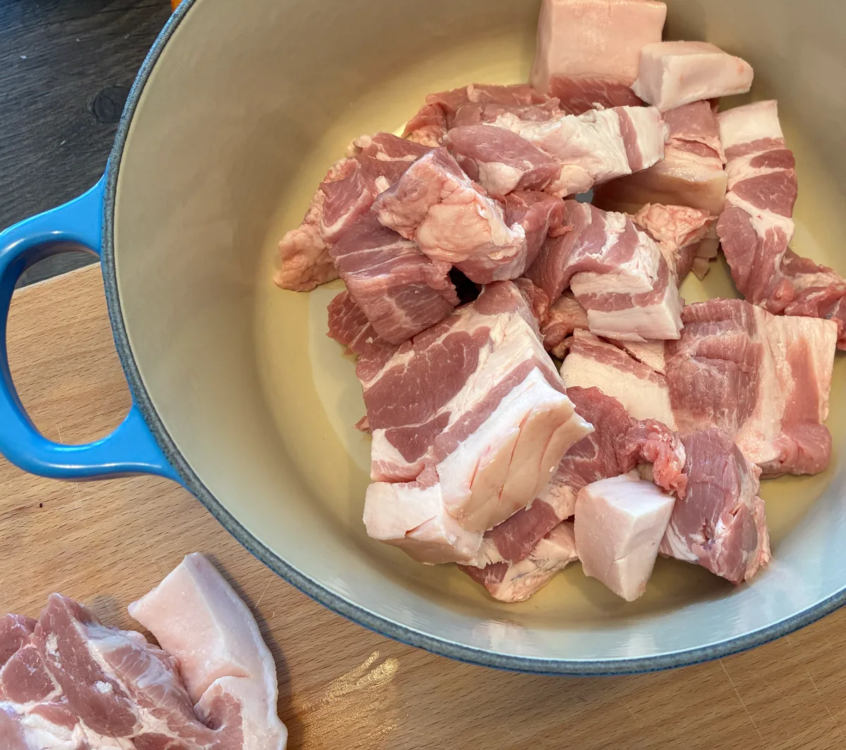 Pork chunks