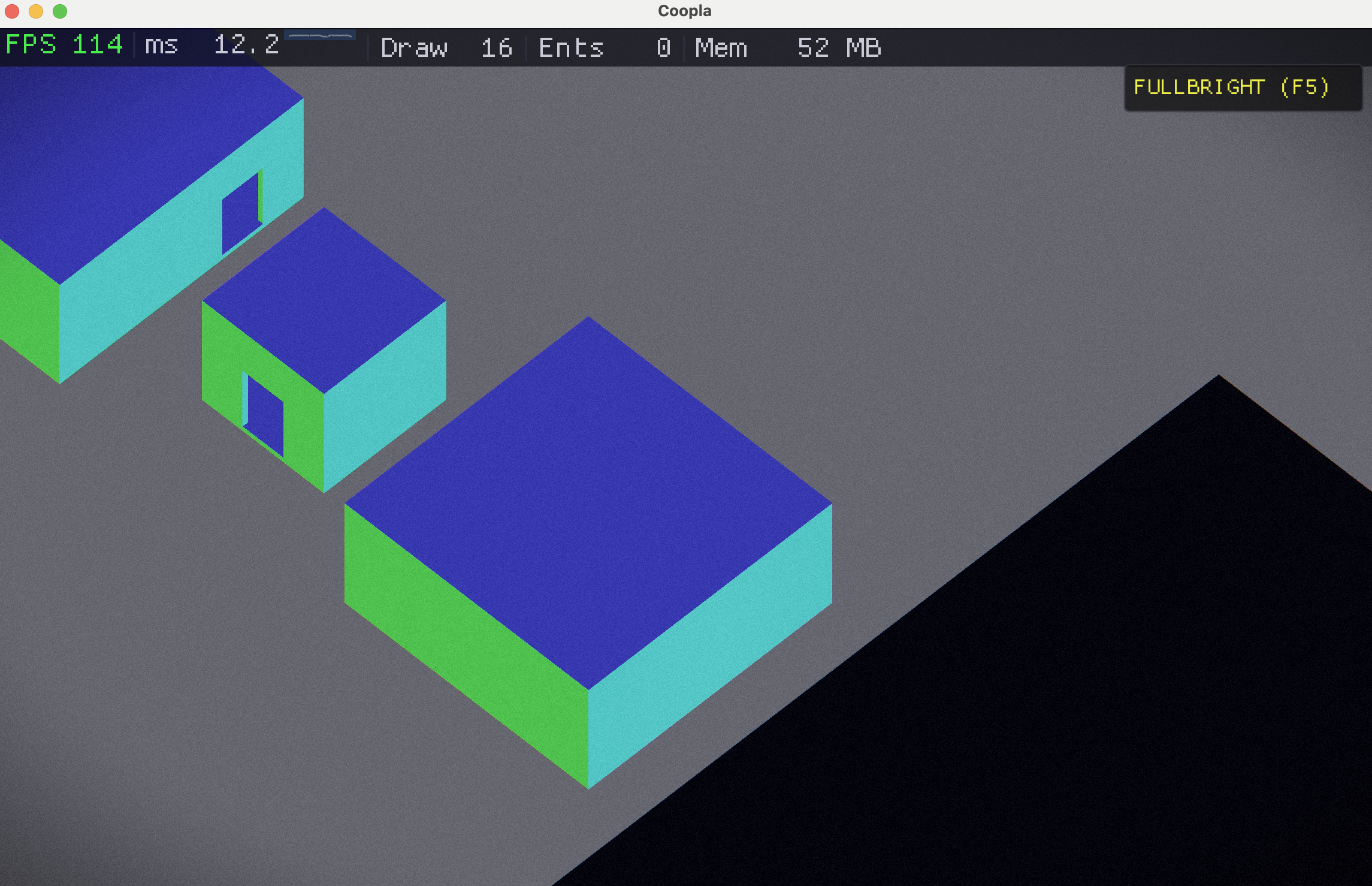 Closer look at the generated buildings