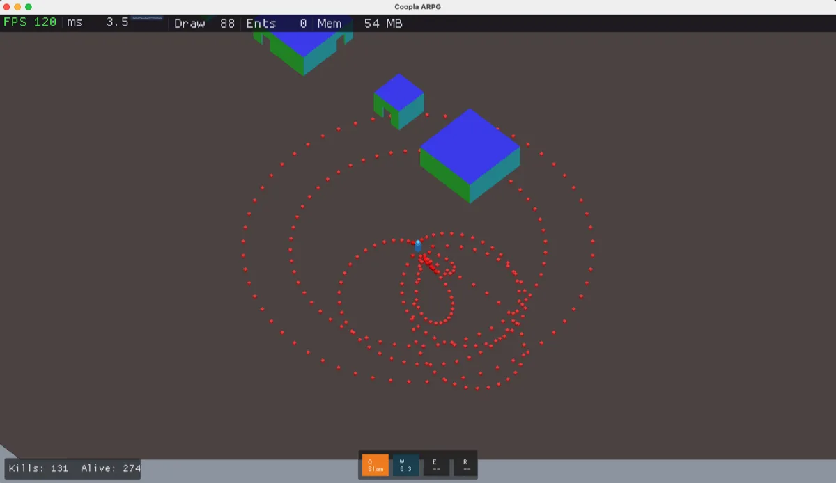 ARPG prototype with isometric camera