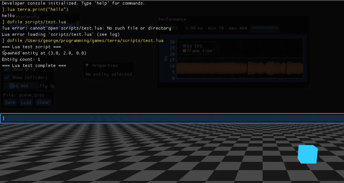 First entity spawned from Lua