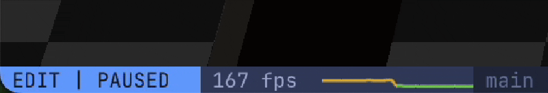 Cycling through PLAY, EDIT, and CMD modes with Shift+Tab